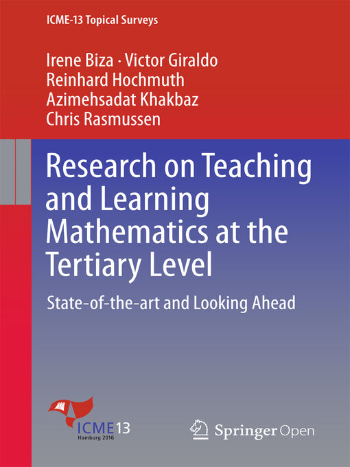 Title details for Research on Teaching and Learning Mathematics at the Tertiary Level by Irene Biza - Available